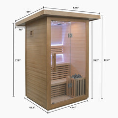 2 Person Traditional Sauna by REVIVE
