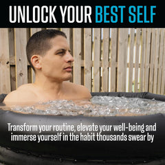 Wilder XL Ice Bath Cold Plunge – 86 Gallon Portable Ice Bath Tub for Recovery and Cold Water Therapy – Triple Insulated