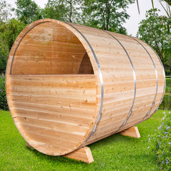 Tranquility MP Barrel Sauna Deluxe Package w/Heater by Leisurecraft