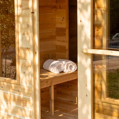 CT Georgian Cabin Full Package Sauna w/Changeroom by Leisurecraft