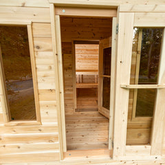 CT Georgian Cabin Sauna All Inclusive Package w/Changeroom by Leisurecraft