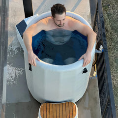 Inflatable Barrel Plunge by REVIVE - Best Cold Plunge Tubs - REVIVE