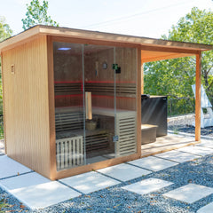 Sauna Deck Extension (6 Person Traditional Sauna) by REVIVE
