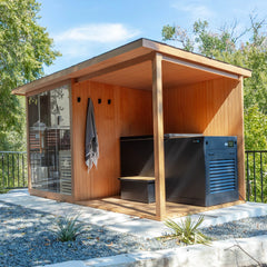 Sauna Deck Extension (6 Person Traditional Sauna) by REVIVE