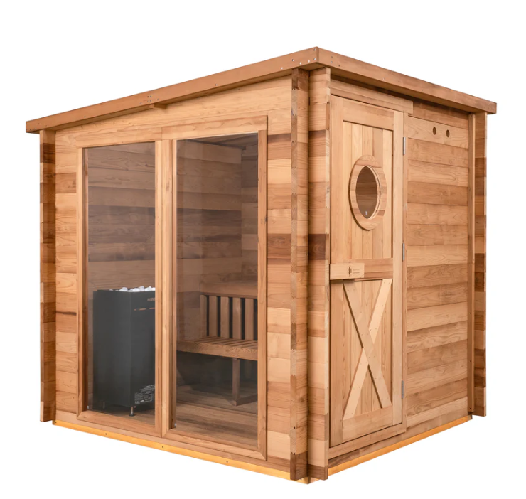 Garden Outdoor Sauna - 8 Person - Best Cold Plunge Tubs - Patio Elegance