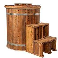 Alaskan Cold Plunge Tub – Classic Outdoor Cold Therapy Barrel Tub - Best Cold Plunge Tubs - Patio Elegance