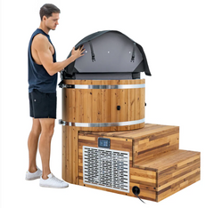 Alaskan All-In-One Cold Plunge Kit – Premium Barrel Cold Therapy Tub - Best Cold Plunge Tubs - Patio Elegance