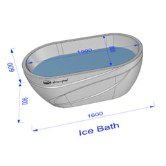 Dreampod Ice Bath With Chiller Premium Fiberglass Floatation Tank [DPIB101WPE] (SAK17942) - Best Cold Plunge Tubs - SAKSBY WHOLESALE