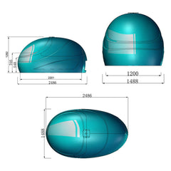 Dreampod Sport Commercial Home Flotation Sensory Isolation Tank Pod Spa [DPFP205WPE] (SAK25948) - Best Cold Plunge Tubs - SAKSBY WHOLESALE