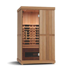Finnmark FD-2 Full-Spectrum 2-Person Home Infrared Sauna With Built-In LCD Touchscreen Controller [FD-KN002] (SAK94731) - Best Cold Plunge Tubs - SAKSBY WHOLESALE
