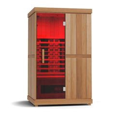 Finnmark FD-2 Full-Spectrum 2-Person Home Infrared Sauna With Built-In LCD Touchscreen Controller [FD-KN002] (SAK94731) - Best Cold Plunge Tubs - SAKSBY WHOLESALE