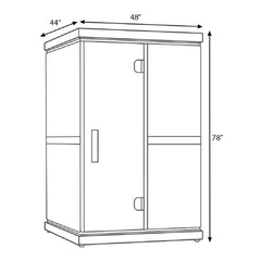 Finnmark FD-2 Full-Spectrum 2-Person Home Infrared Sauna With Built-In LCD Touchscreen Controller [FD-KN002] (SAK94731) - Best Cold Plunge Tubs - SAKSBY WHOLESALE