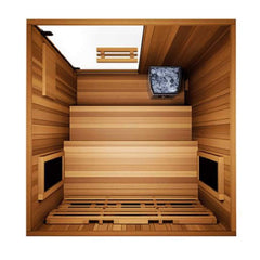 Finnmark FD-4 Trinity 2-Person Home Infrared & Steam Sauna Combo [FD-KN004] (SAK41865) - Best Cold Plunge Tubs - SAKSBY WHOLESALE
