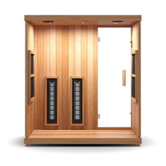 Finnmark FD-3 Full Spectrum 4-Person Capacity Home Infrared Sauna With Adjustable Sauna Feet [FD-KN003] (SAK52689) - Best Cold Plunge Tubs - SAKSBY WHOLESALE