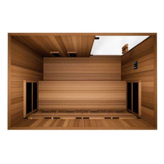 Finnmark FD-3 Full Spectrum 4-Person Capacity Home Infrared Sauna With Adjustable Sauna Feet [FD-KN003] (SAK52689) - Best Cold Plunge Tubs - SAKSBY WHOLESALE