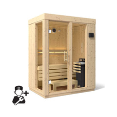 Kohler C1 Luxury Indoor Scandinavian Spruce Home Sauna Kit (SAK60418) - Best Cold Plunge Tubs - SAKSBY WHOLESALE