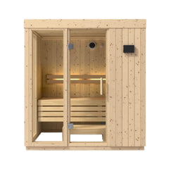 Kohler C1 Luxury Indoor Scandinavian Spruce Home Sauna Kit (SAK60418) - Best Cold Plunge Tubs - SAKSBY WHOLESALE