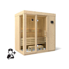 Kohler C1 Luxury Indoor Scandinavian Spruce Home Sauna Kit (SAK60418) - Best Cold Plunge Tubs - SAKSBY WHOLESALE