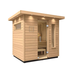 Kohler C2 Outdoor Douglas Fir Scandinavian Spruce Sauna Kit (SAK25973) - Best Cold Plunge Tubs - SAKSBY WHOLESALE