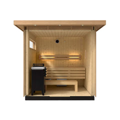 Kohler C2 Outdoor Douglas Fir Scandinavian Spruce Sauna Kit (SAK25973) - Best Cold Plunge Tubs - SAKSBY WHOLESALE