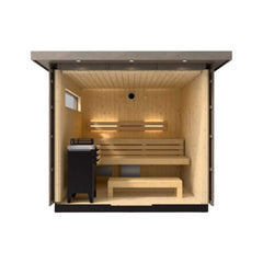 Kohler C2 Outdoor Weathered Gray Spruce Sauna Kit (SAK39184) - Best Cold Plunge Tubs - SAKSBY WHOLESALE