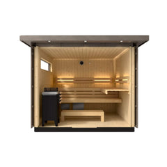 Kohler C2 Outdoor Weathered Gray Spruce Sauna Kit (SAK39184) - Best Cold Plunge Tubs - SAKSBY WHOLESALE