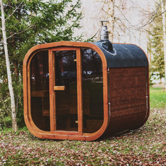 Patio Elegance Outdoor Sauna MW12 ThermoWood for Your Perfect Backyard Retreat - Best Cold Plunge Tubs - Patio Elegance