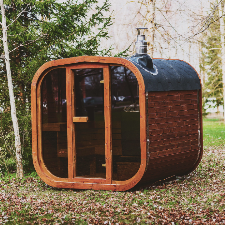 Patio Elegance MW20 Outdoor ThermoWood Sauna – Premium Backyard Relaxation - Best Cold Plunge Tubs - Patio Elegance