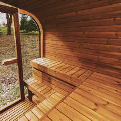 Patio Elegance Outdoor Sauna MW12 ThermoWood for Your Perfect Backyard Retreat - Best Cold Plunge Tubs - Patio Elegance