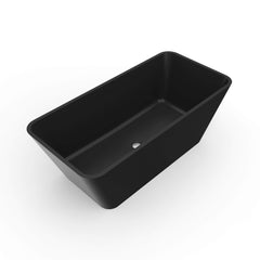 Nuvia 67-Inch Luxury Freestanding Solid Surface Soaking Bathtub (SAK51920) - Best Cold Plunge Tubs - SAKSBY WHOLESALE