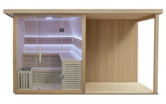Sauna with Extension Kit & Acrylic Plunge by REVIVE