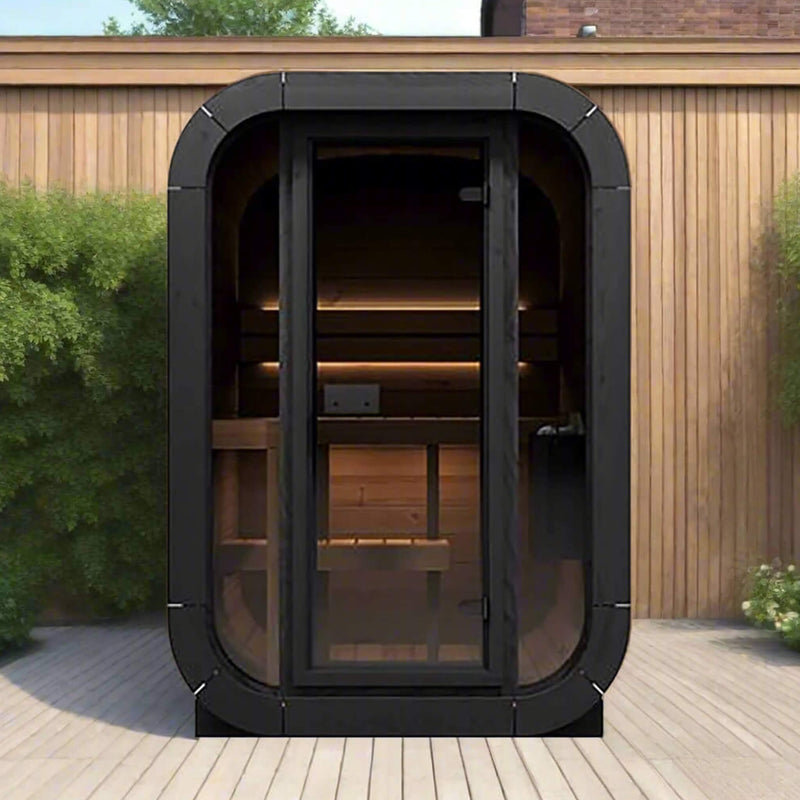 SaunaLife Model CL3G Cube-Series Outdoor 2-Person Home Sauna Kit [SL-MODELCL3G] (SAK23721) - Best Cold Plunge Tubs - SAKSBY WHOLESALE