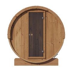 SaunaLife Model E6 Ergo Series 3-Person Thermo-Spruce Backyard Sauna Barrel [SL-MODELE6] (SAK38572) - Best Cold Plunge Tubs - SAKSBY WHOLESALE