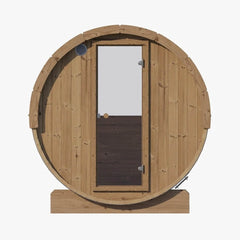 SaunaLife Model E8W Ergo Series 6-Person Outdoor Thermo-Spruce Sauna Barrel [SL-MODELE8W] (SAK92573) - Best Cold Plunge Tubs - SAKSBY WHOLESALE