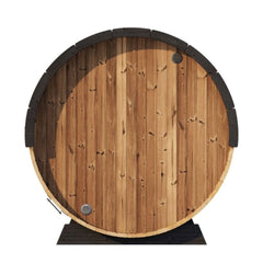 SaunaLife Model EE8G Ergo Series 6-Person Outdoor Sauna Barrel With Tempered Glass Front [SL-MODELEE8G] (SAK95812) - Best Cold Plunge Tubs - SAKSBY WHOLESALE