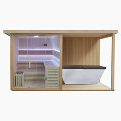 Sauna with Extension Kit & Acrylic Plunge by REVIVE